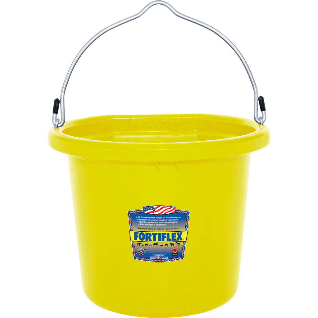 Fortiflex Flat Back Bucket (MELLOW YELLOW, 20 QT)