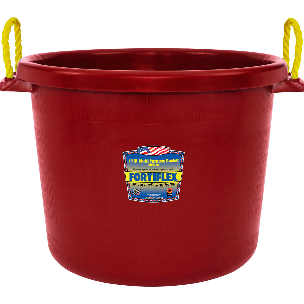Fortiflex Multi-Purpose Bucket (RED, 70 QT)