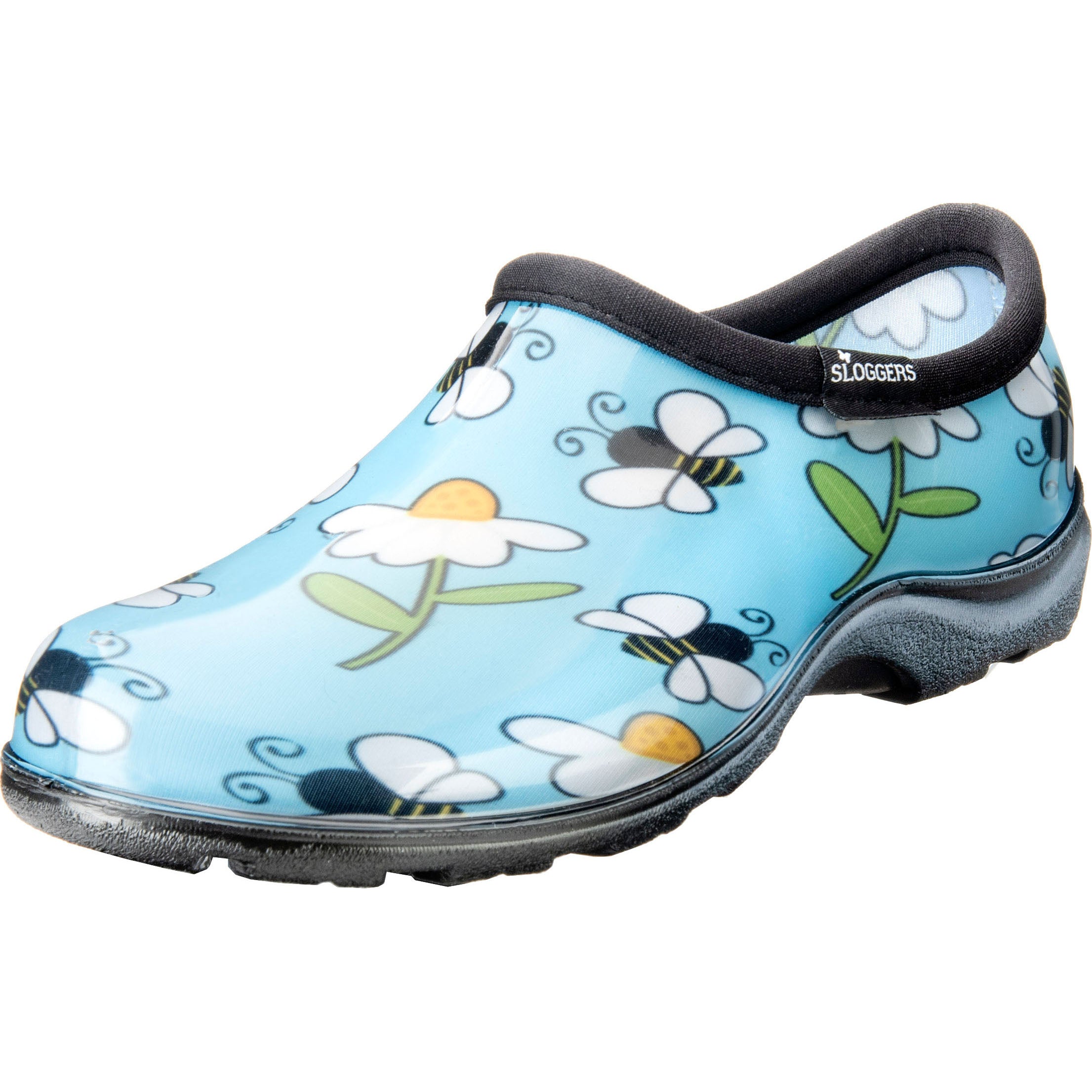 Sloggers Womens Waterproof Garden Shoe (BLUE BEE, SZ 8)