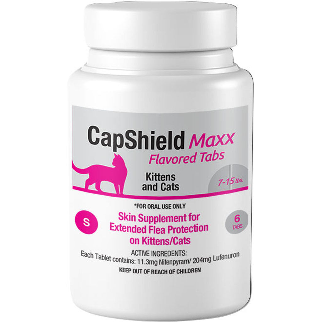 Capshield Maxx Cat Monthly Flea Supplemnt Chewable (7-15LB-6 CT)
