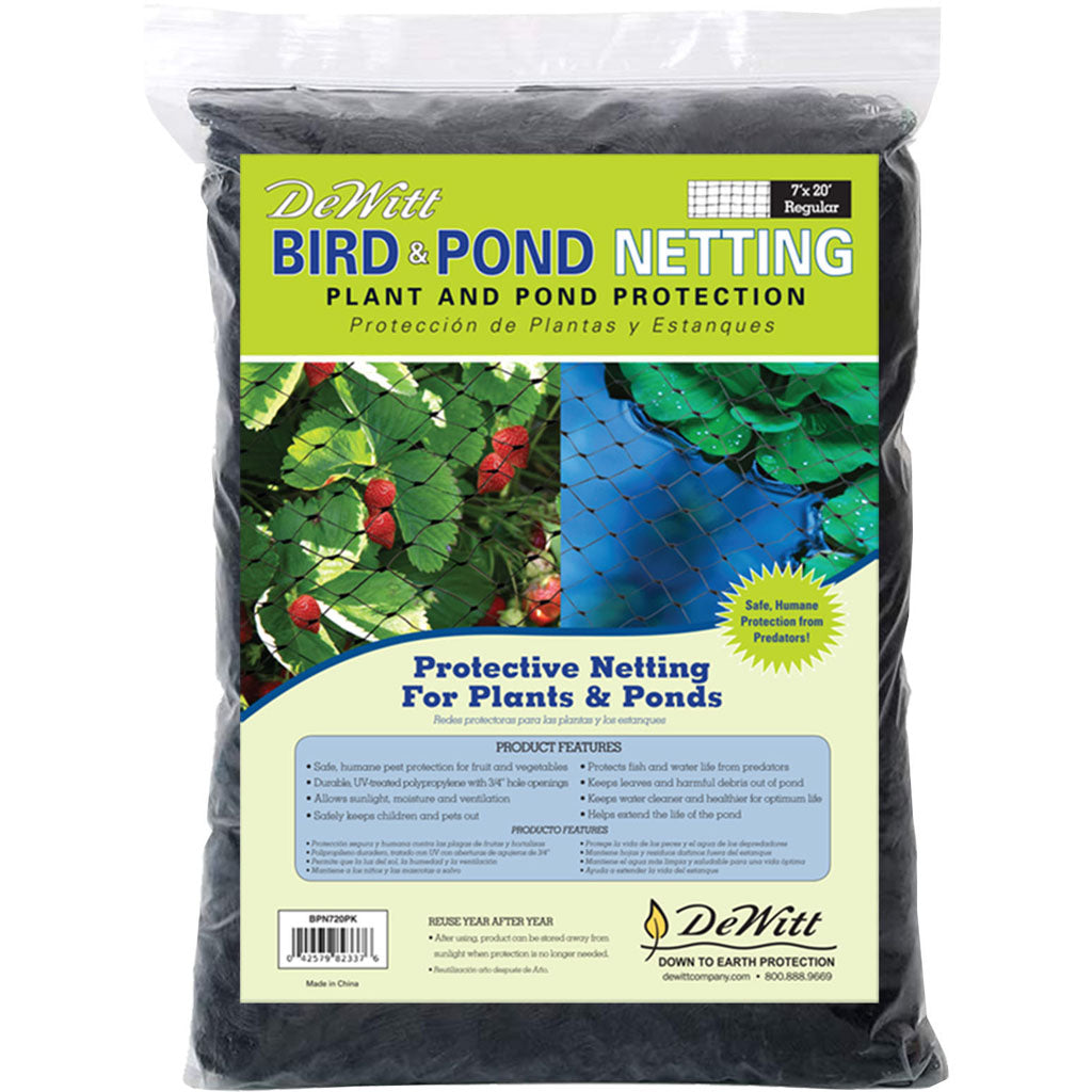 Dewitt Bird And Pond Netting (BLACK, 7X20 FT)