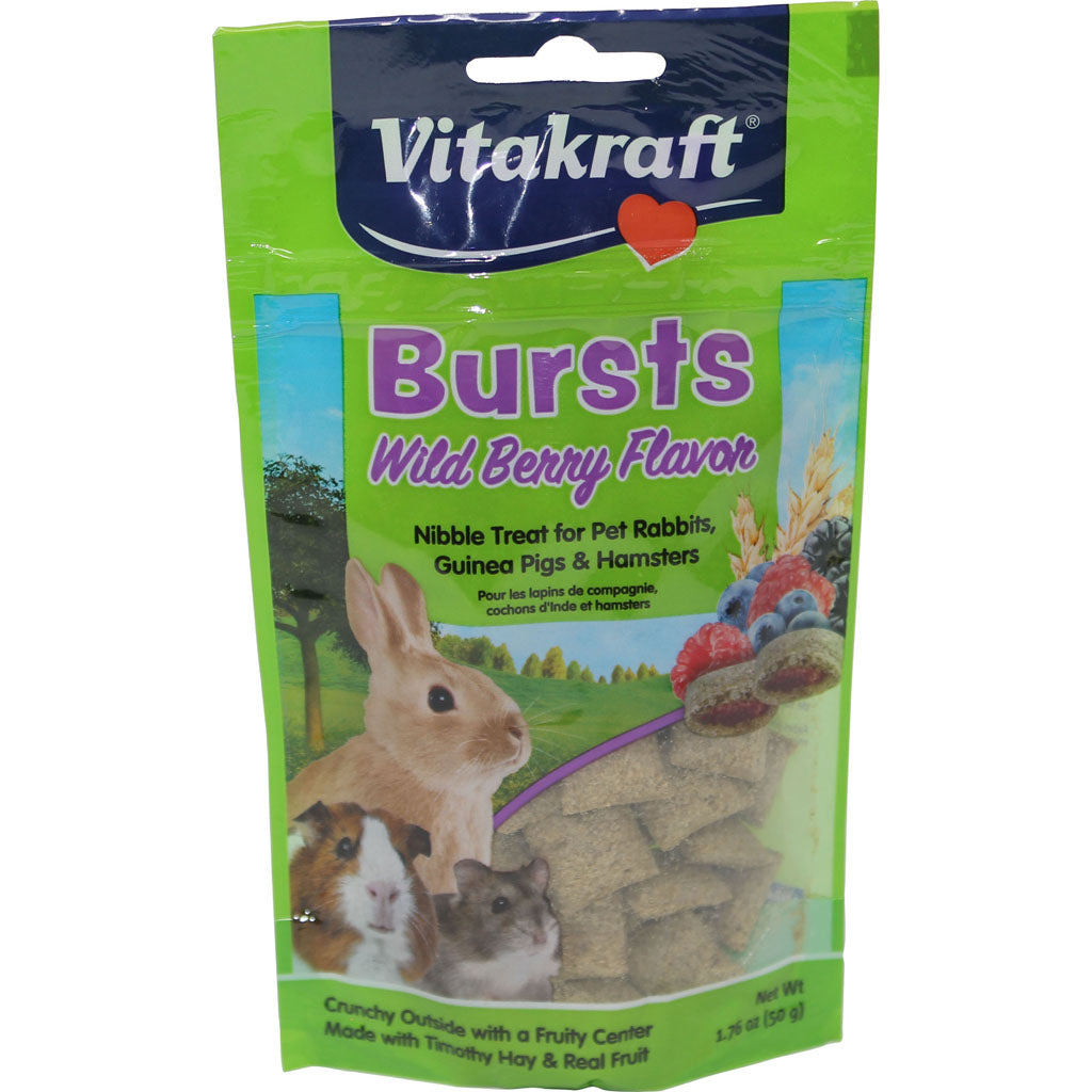 Vitakraft Bursts Small Animal Treats (WILDBERRY, 1.76 OZ)