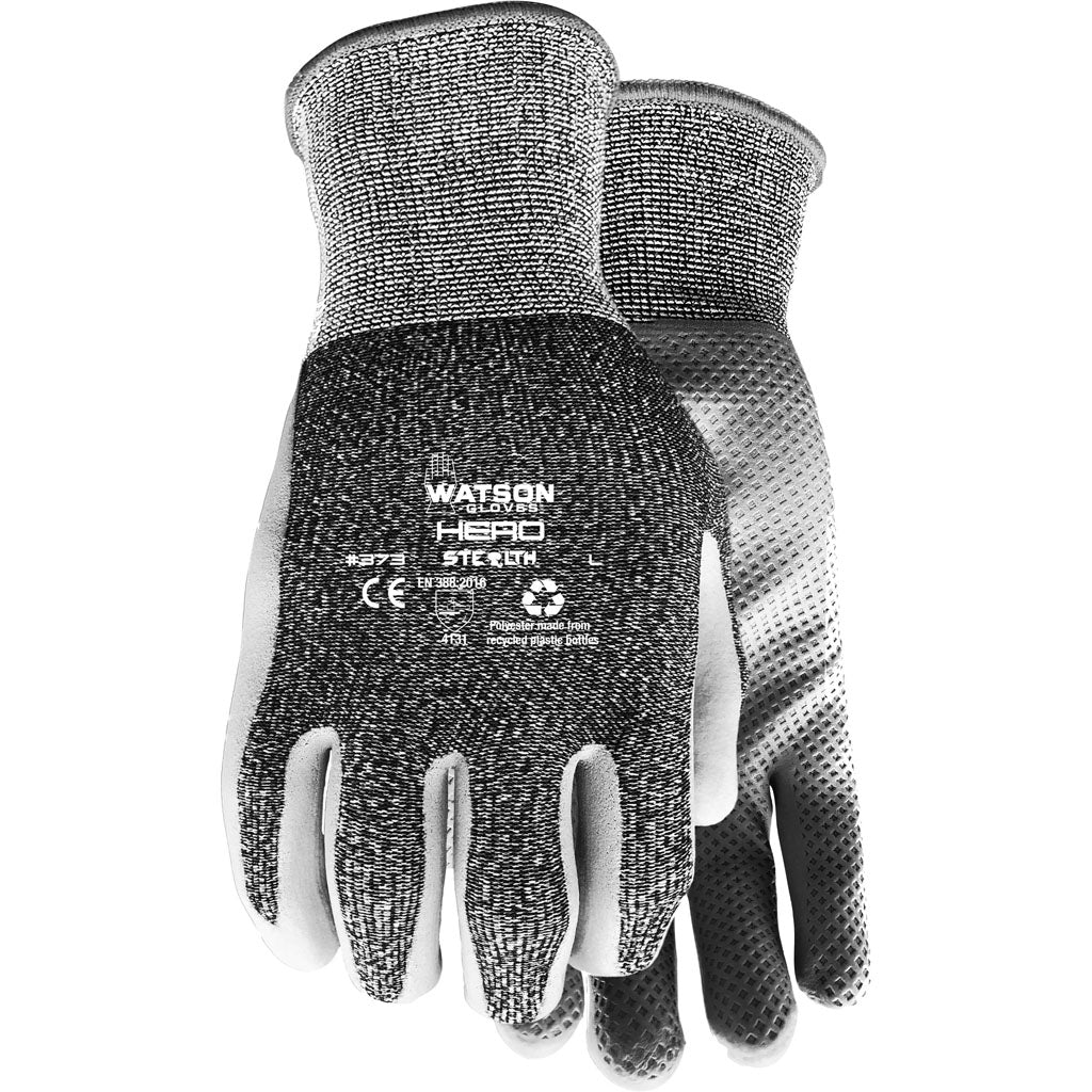 Watson Gloves Mens Stealth Hero Wastenot Fabric (BLACK, XXL)