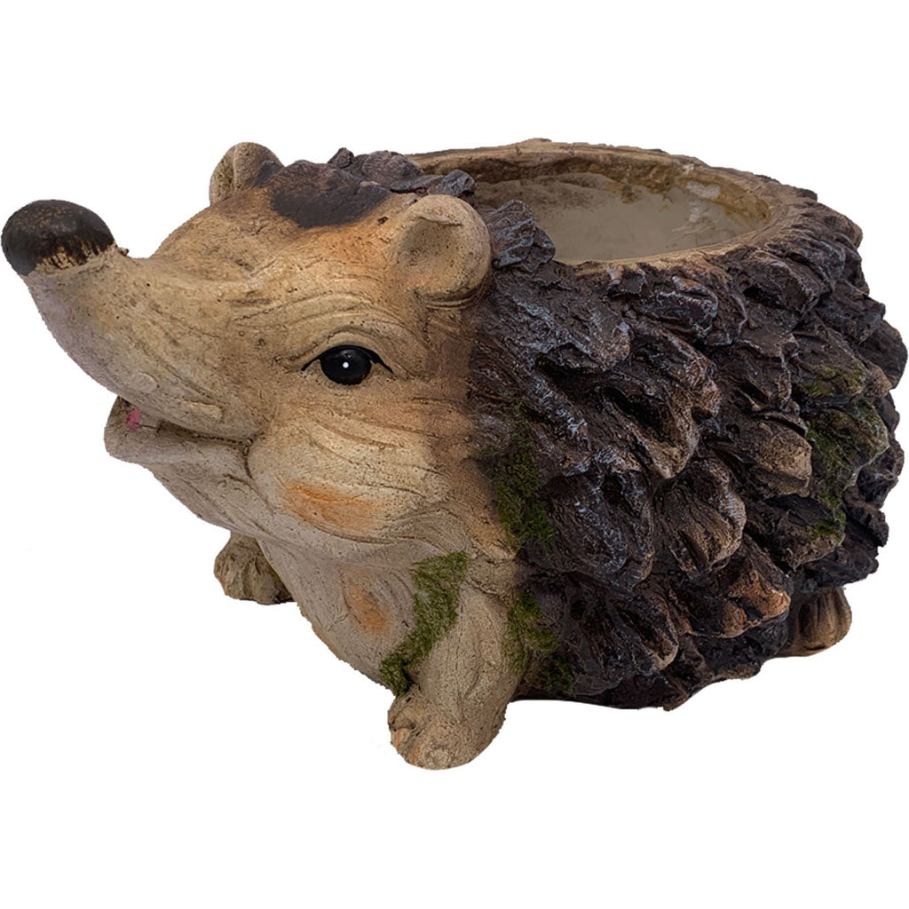 Esschert Design Mgo Faux Wood Hedgehog Planter