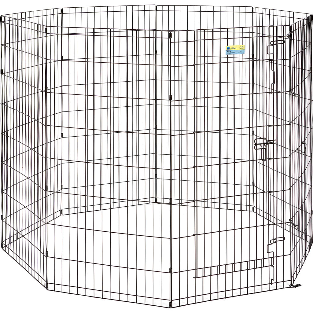 Contour Exercise Pen W/Door (BLACK, 48 IN)