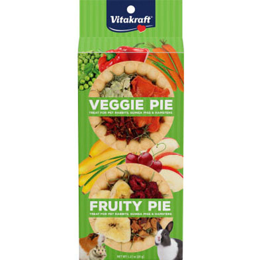 Vitakraft Veggie Pie Small Animal Treats (VEGGIE/FRUIT, 1.27 OZ)
