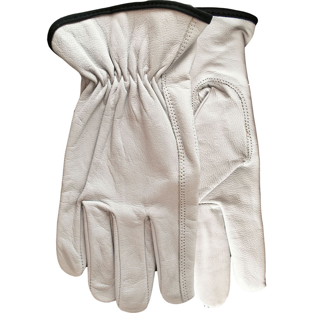 Watson Gloves Mens Scapegoat Fullgrain Goatskin (WHITE, MD)