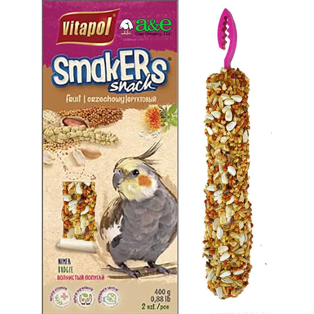 Smakers Treat Stick Cockatiel (NUT, 2 PK)