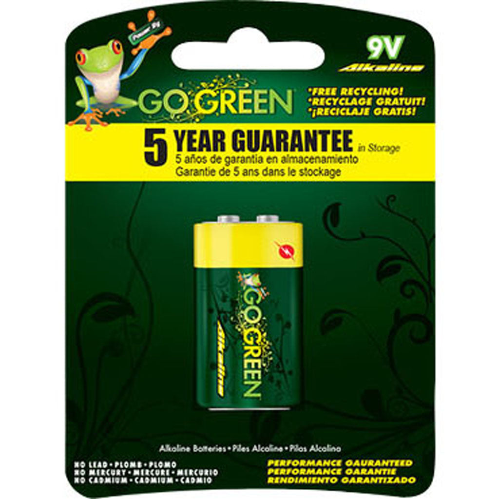 Gogreen Alkaline Battery (9 VOLT-1 PK)