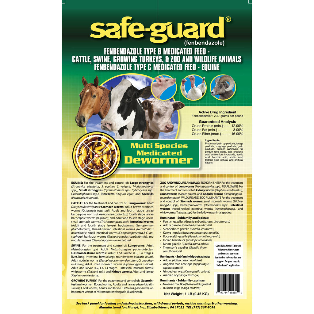 Safe-Guard 0.5% Multi-Species Dewormer (1 LB)