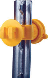 Western Screw-Tight T-Post Insulator (YELLOW, 25 PK)