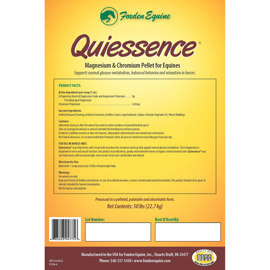 Quiessence Magnesium & Chromium Pellets (50 LB)