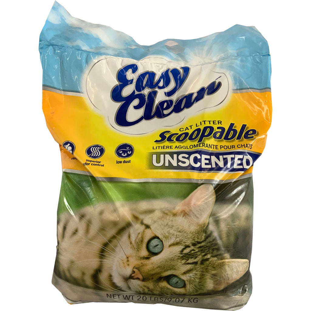 Easy Clean Clumping Cat Litter (UNSCENTED, 20 LB)