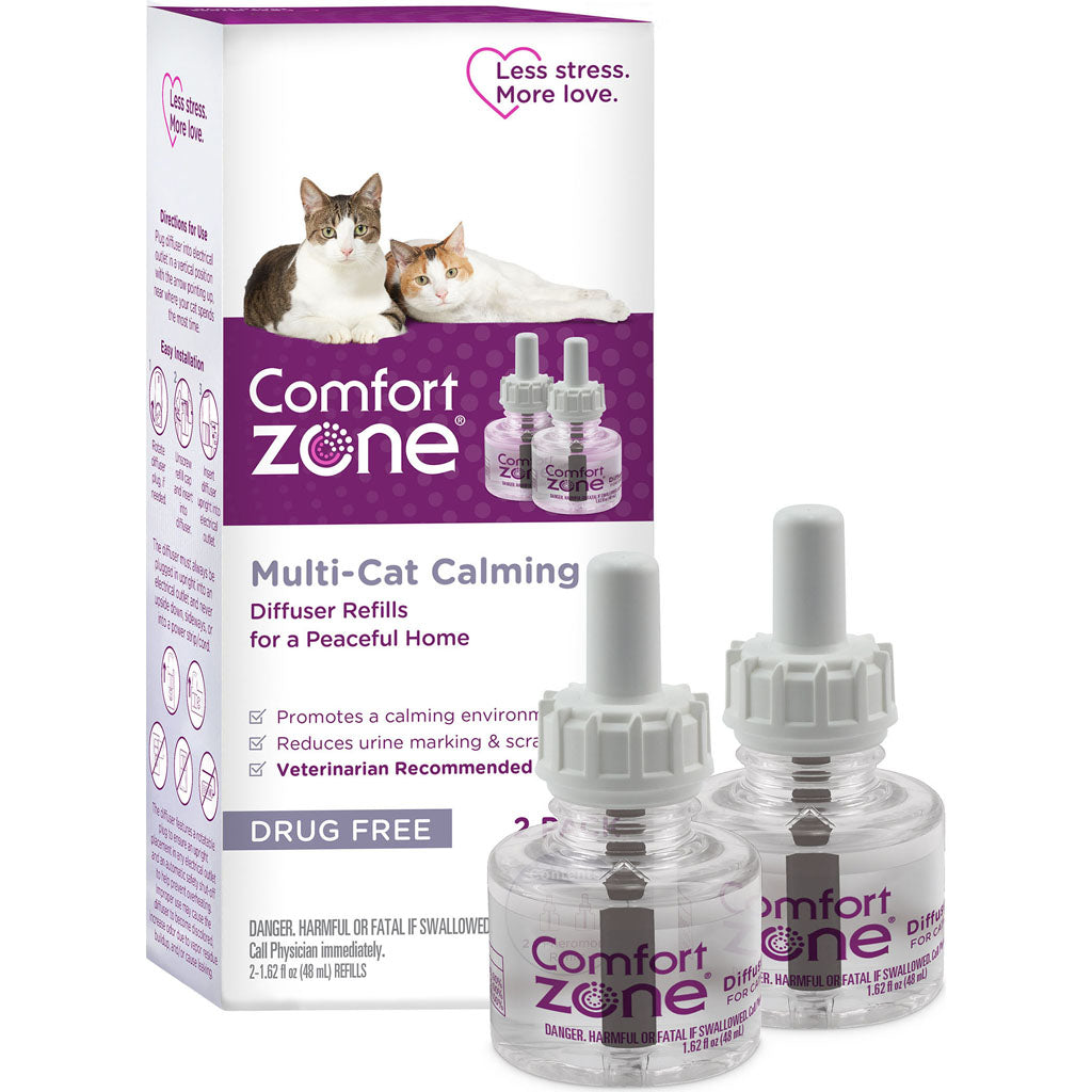 Comfort Zone Multi-Cat Diffuser Refill For Cats (48 ML-2 PK)