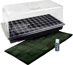 Jump Start Hot House W/Heat Mat (BLACK, 11X22 IN)