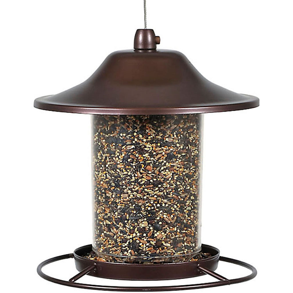 Panorama Plastic Bird Feeder (BROWN, 2 LB CAP)