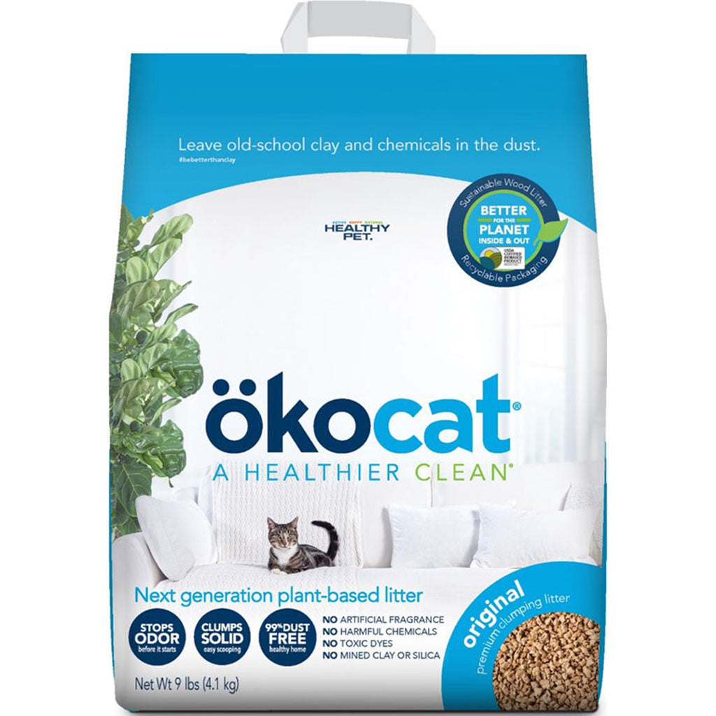 Okocat Original Premium Clumping Cat Litter (9 LB)