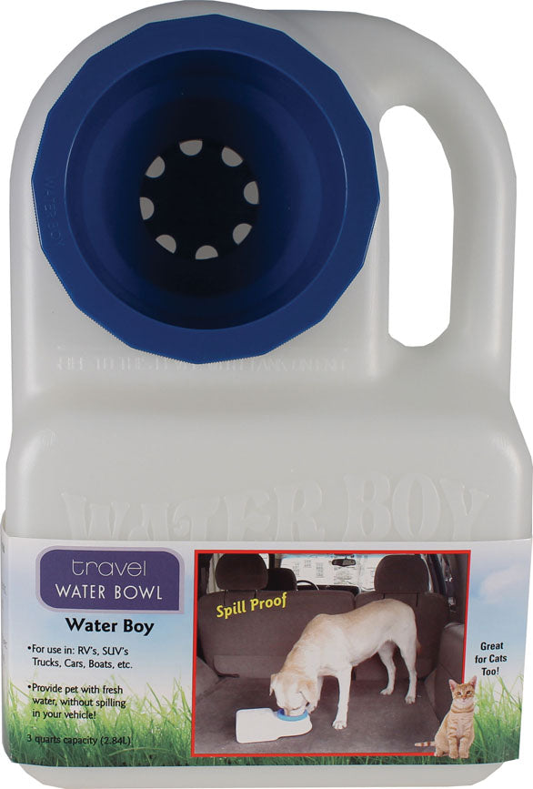 Water Boy Travel Dog Water Bowl (OPAQUE/BLUE, 3 QT)