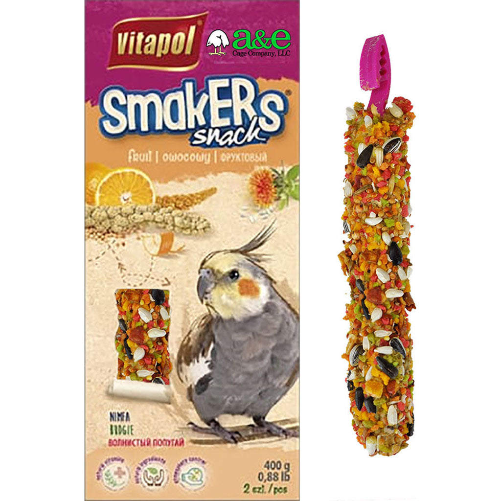 Smakers Treat Stick Cockatiel (FRUIT, 2 PK)