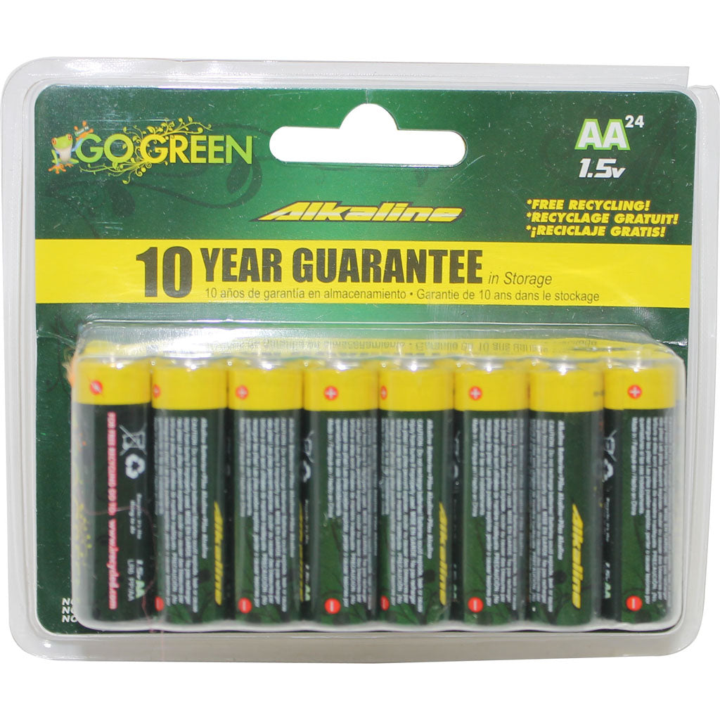 Gogreen Alkaline Battery (AA-24 PK)
