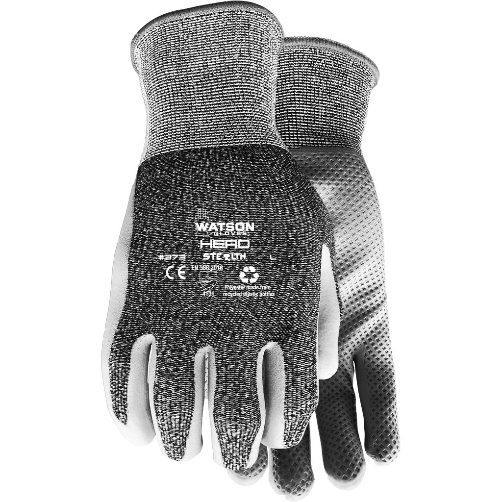 Watson Gloves Mens Stealth Hero Wastenot Fabric (BLACK, XL)