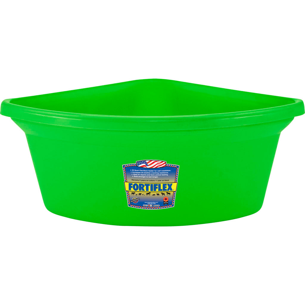 Fortiflex Corner Fence Mount Feeder (MANGO, 24 QT)
