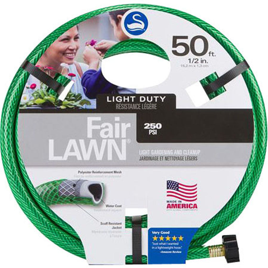 Swan Fairlawn Watersaver Light Duty Hose (GREEN, 1/2 IN X 50 FT)