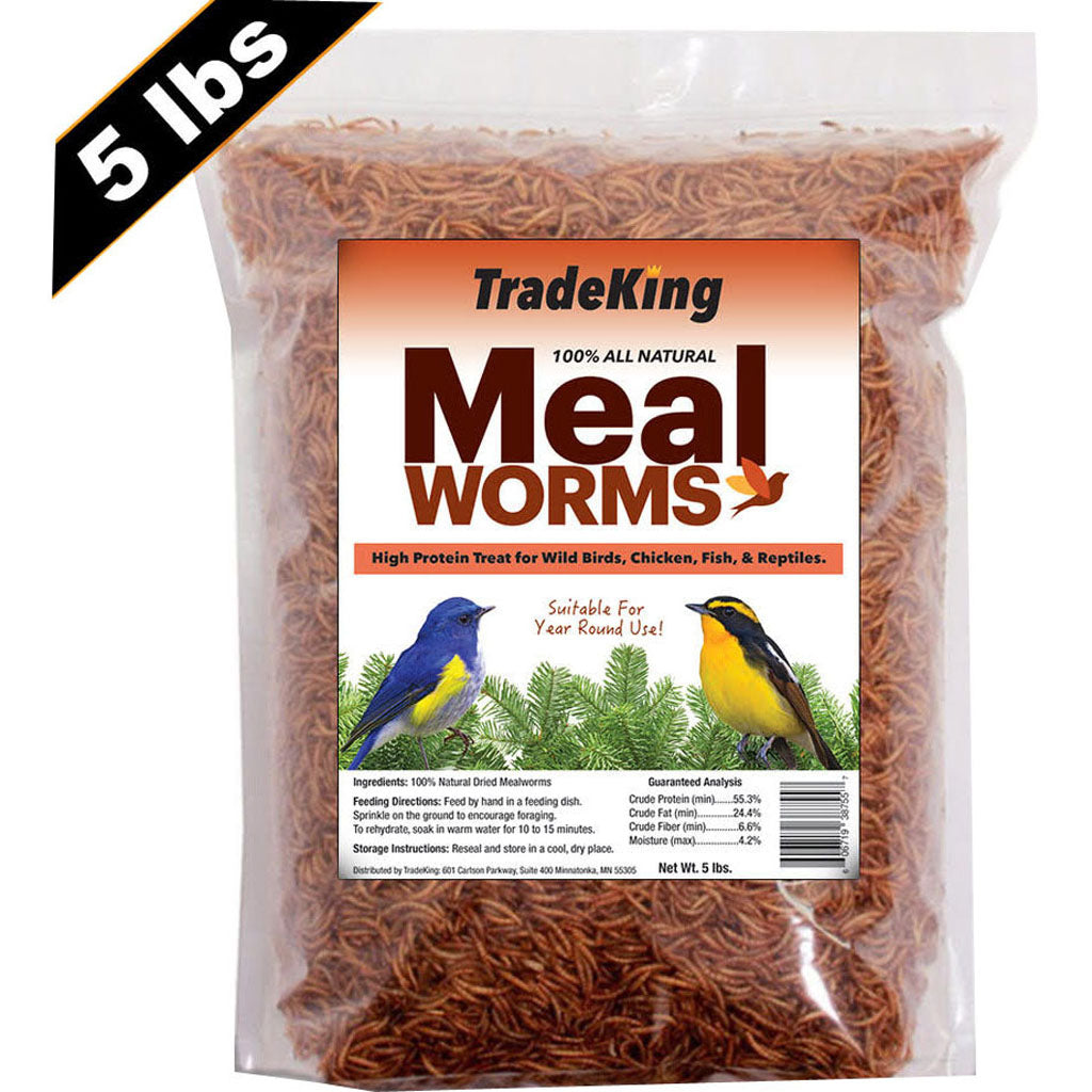 Tradeking Dried Mealworms (5 LB)