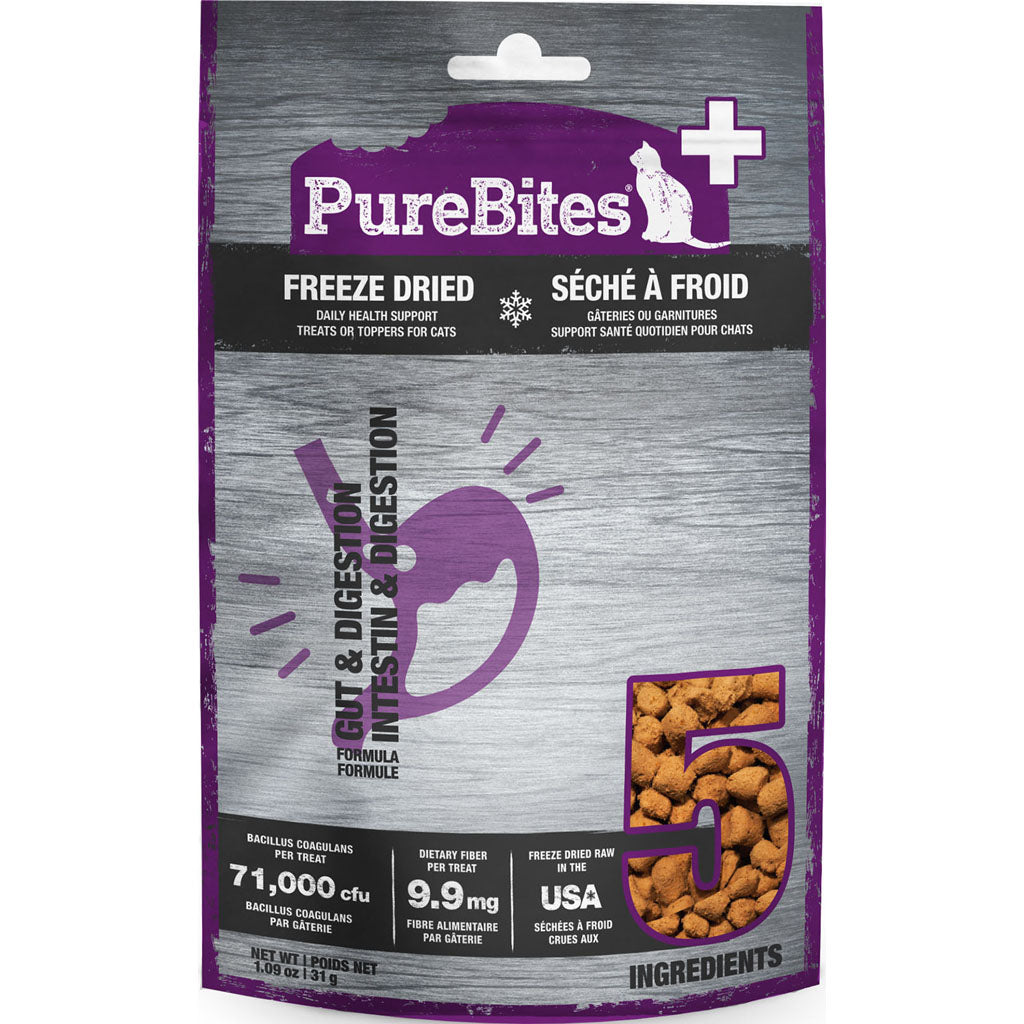 Purebites+ Freeze Dried Cat Gut & Digestion (CHICKEN/PUMPKIN, 1.09 OZ)
