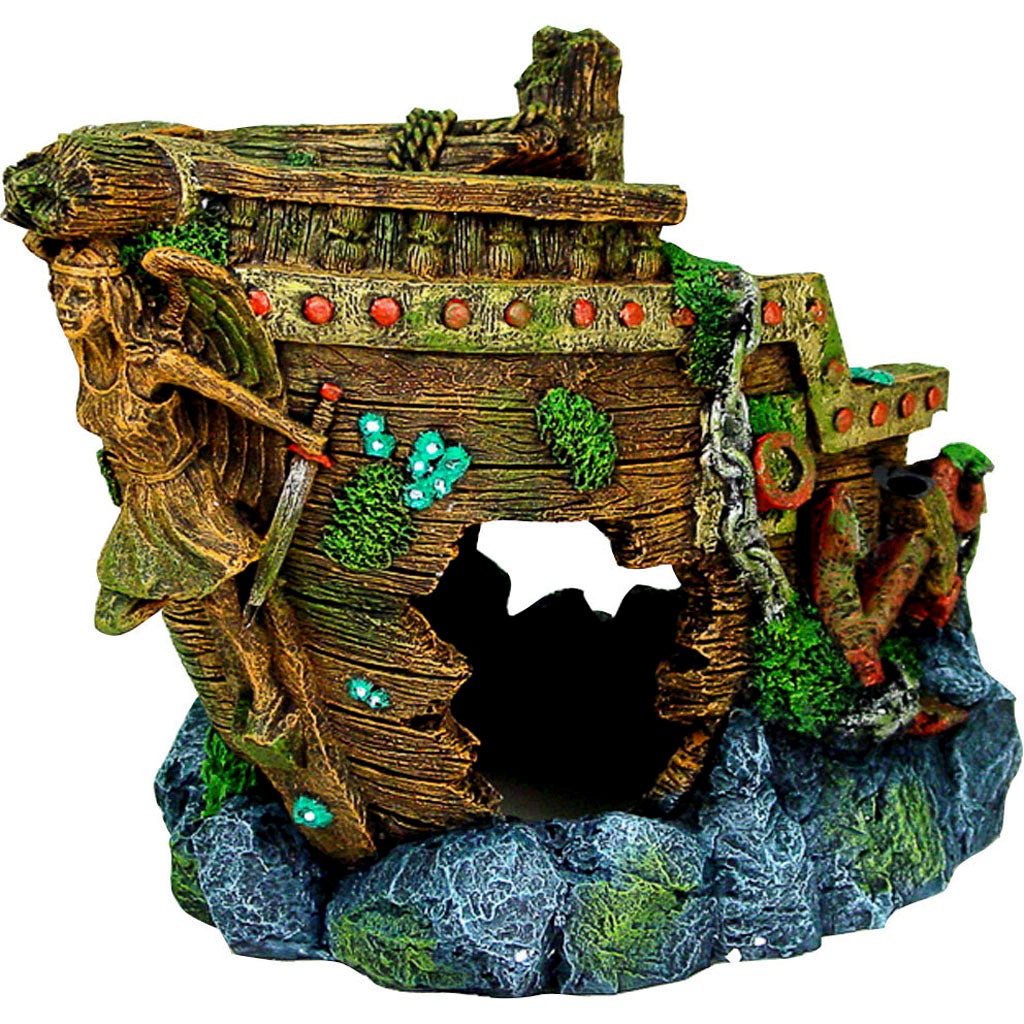 Exotic Environments Bow Shipwreck (BROWN, JUMBO)