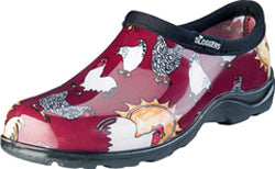 Sloggers Womens Waterproof Comfort Shoe (CHICKEN RED, SZ 10)