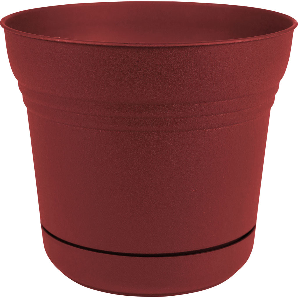 Bloem Saturn Planter (BURNT RED, 12 IN)