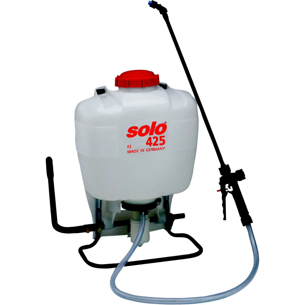 Solo Backpack Piston Pump Sprayer (WHITE/RED, 4 GAL)