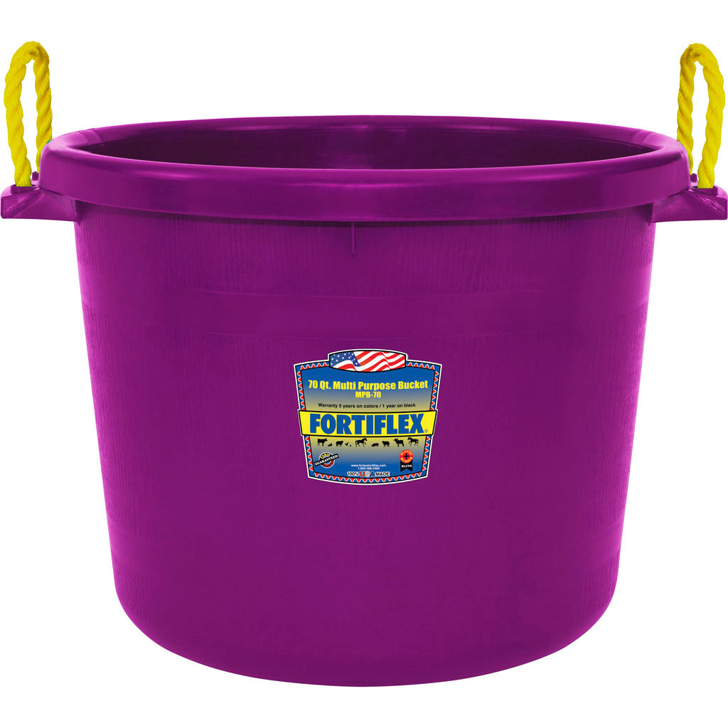 Fortiflex Multi-Purpose Bucket (PURPLE, 70 QT)