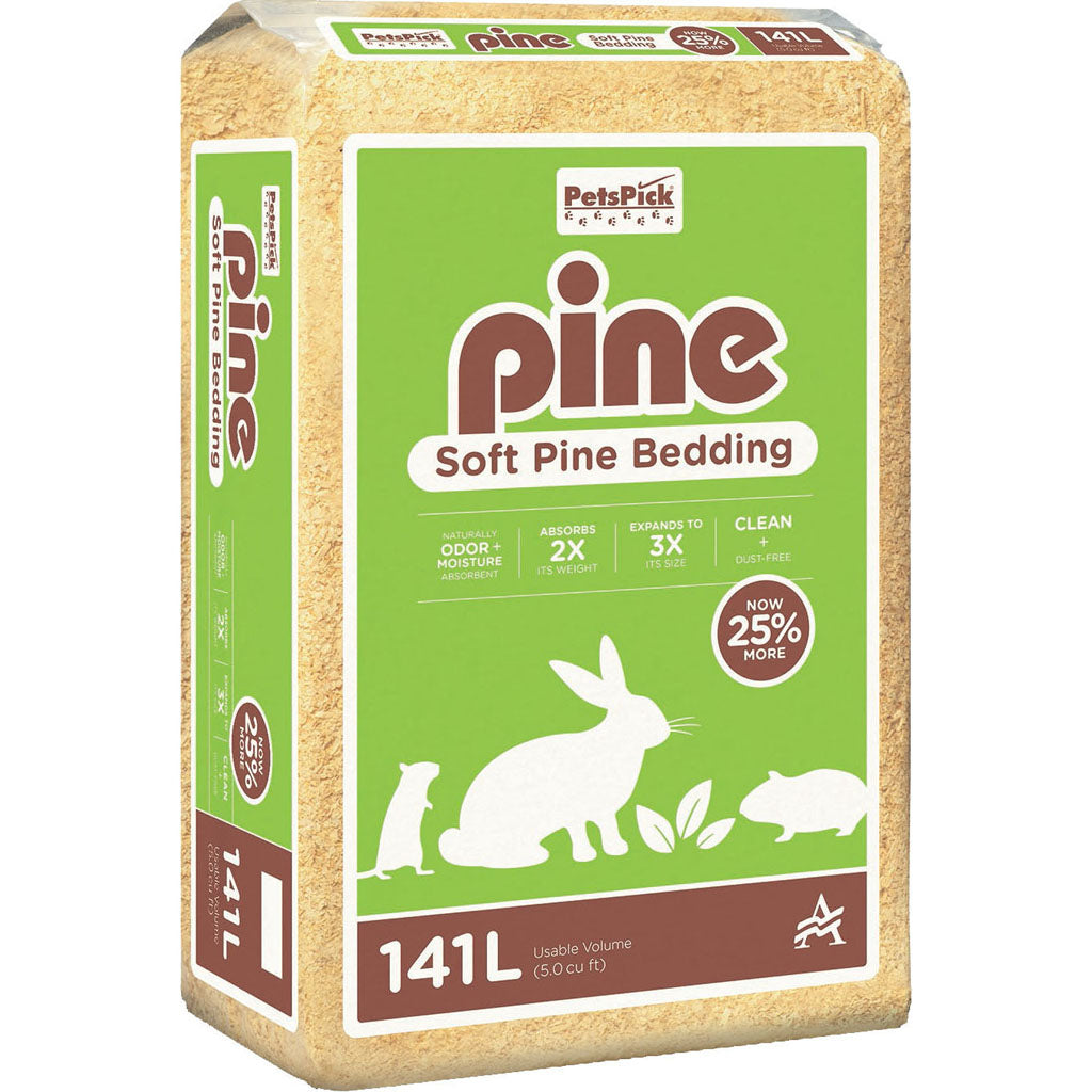 Pets Pick Kiln Dried Soft Pine Bedding (PINE, 141 L)
