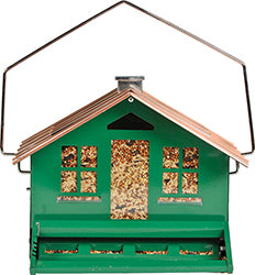 Squirrel-Be-Gone Ii Wild Bird Feeder (GREEN, 8 LB CAP)