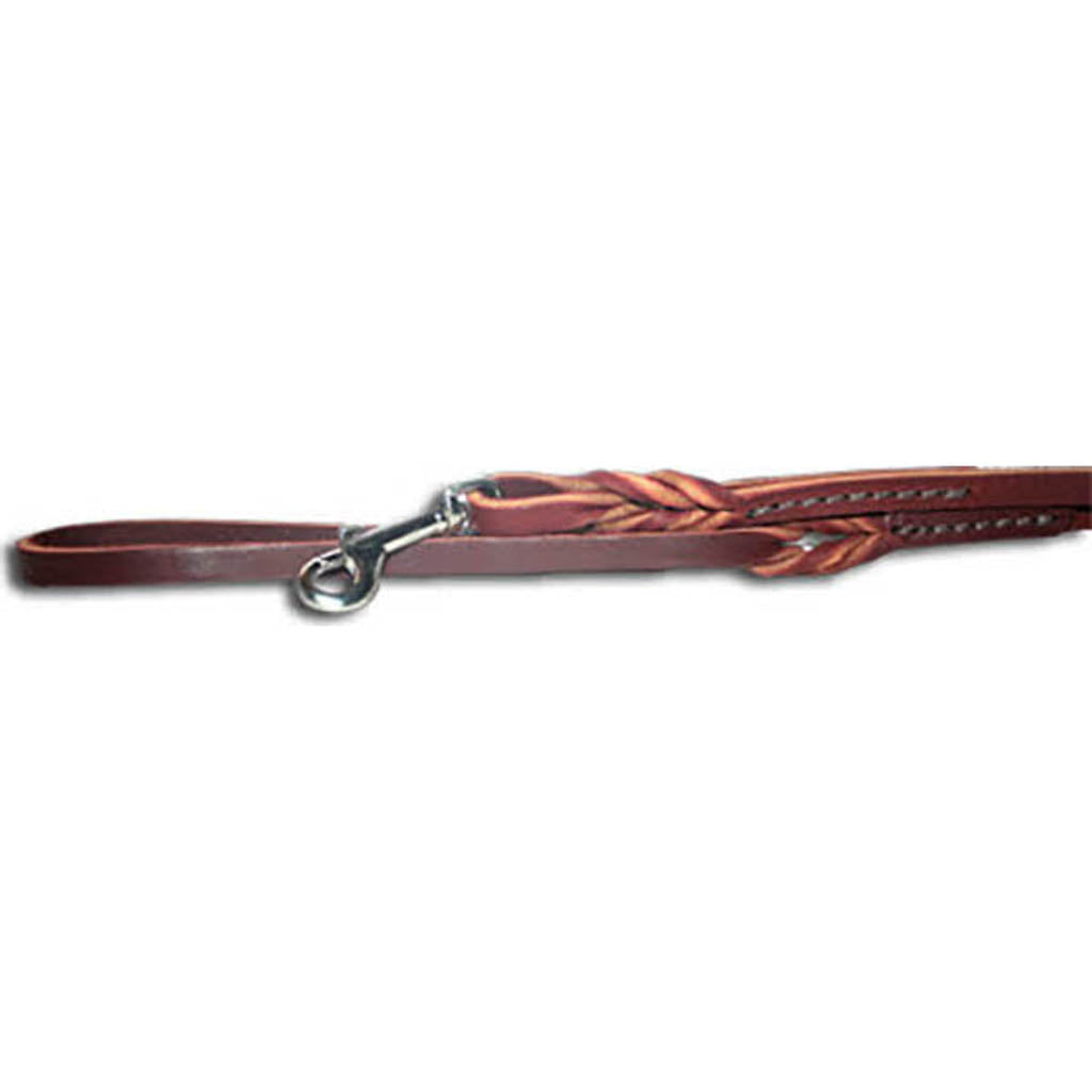 Omnipet Latigo Twist Leather Lead (BURGUNDY, 3/8INX4FT)