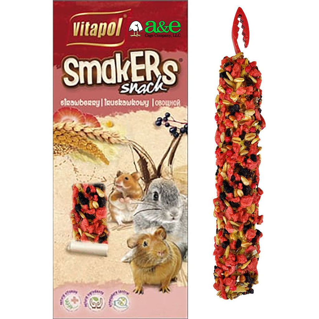 Smakers Treat Stick Small Animal (STRAWBERRY, 2 PK)
