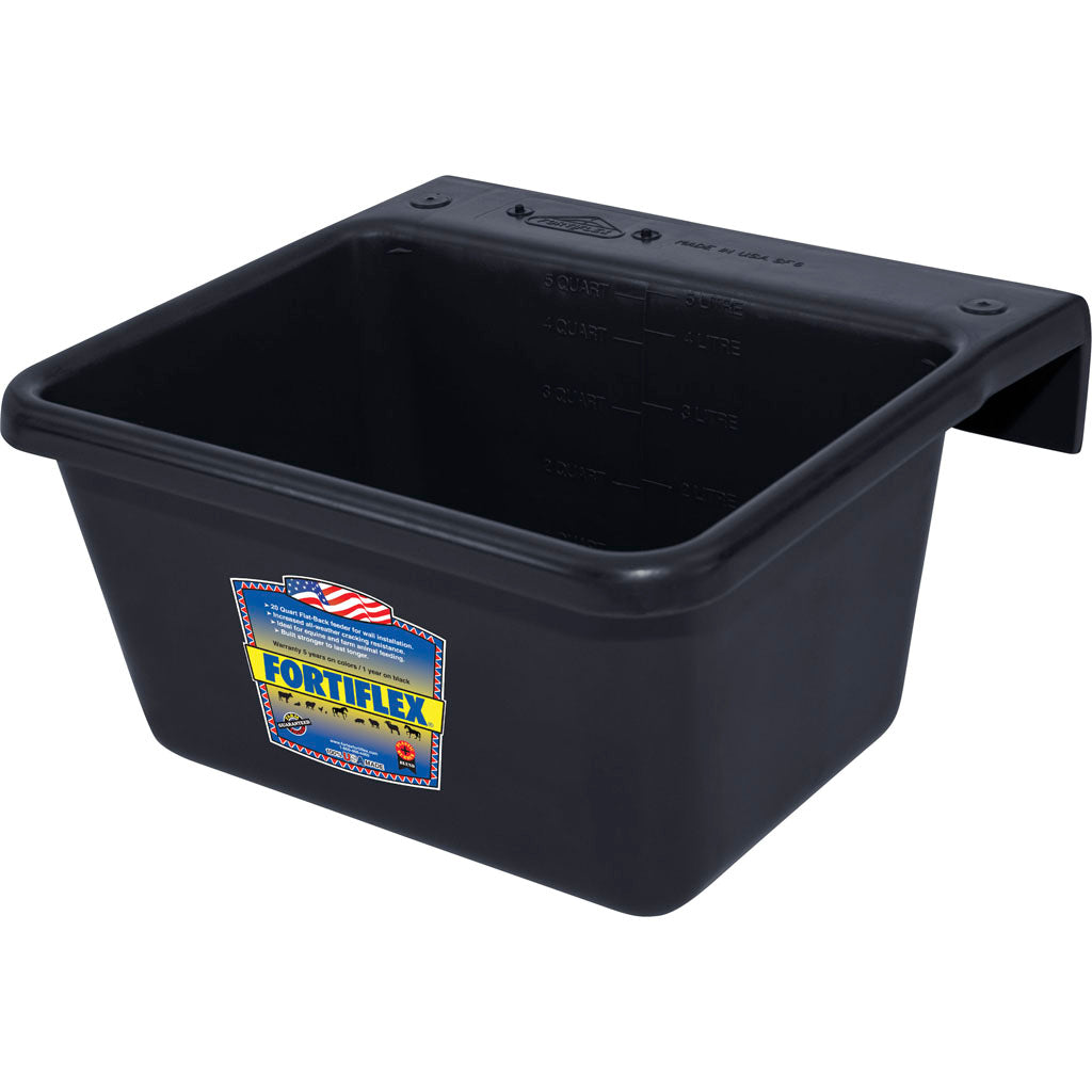 Fortiflex Over The Fence Feeder (BLACK, 6 QT)