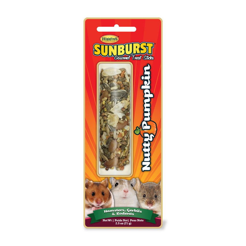 Sunburst Small Animal Treat Stick (NUTTY PUMPKIN, 2.5 OZ)