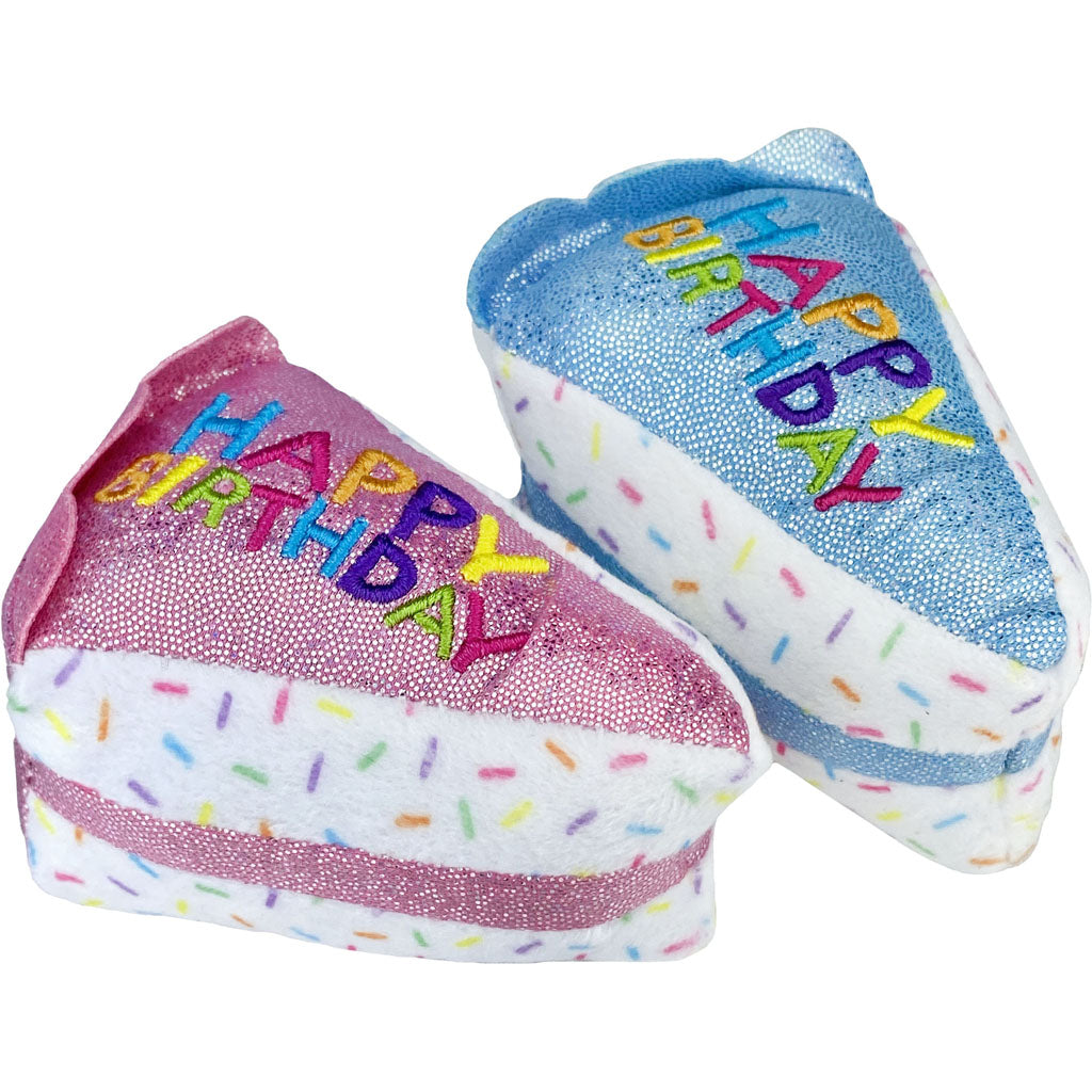 Multipet Birthday Cake Slice Cat Toy (ASSORTED, SM)