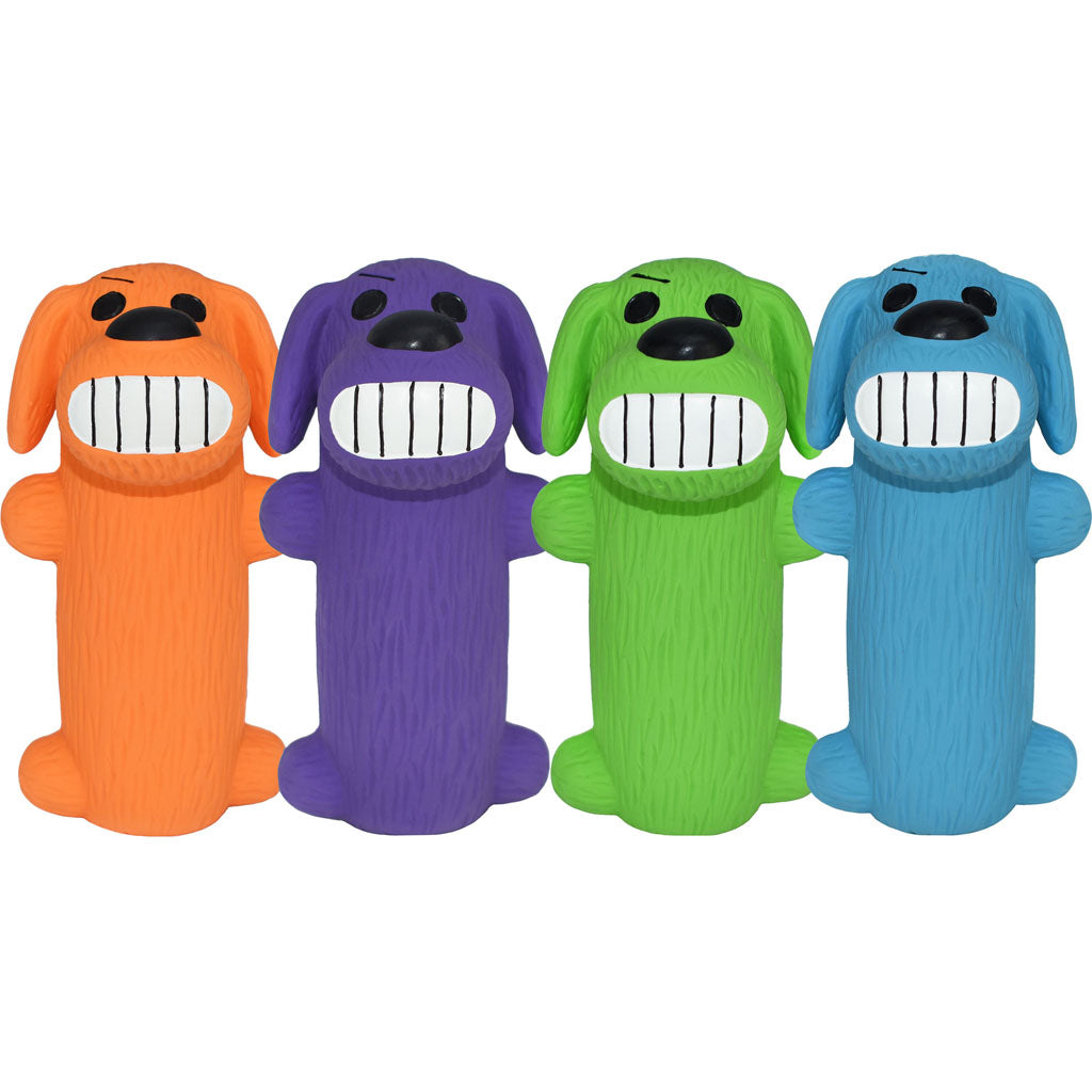 Multipet Minipet Loofa Latex Dog Toy (ASSORTED, 5 IN)