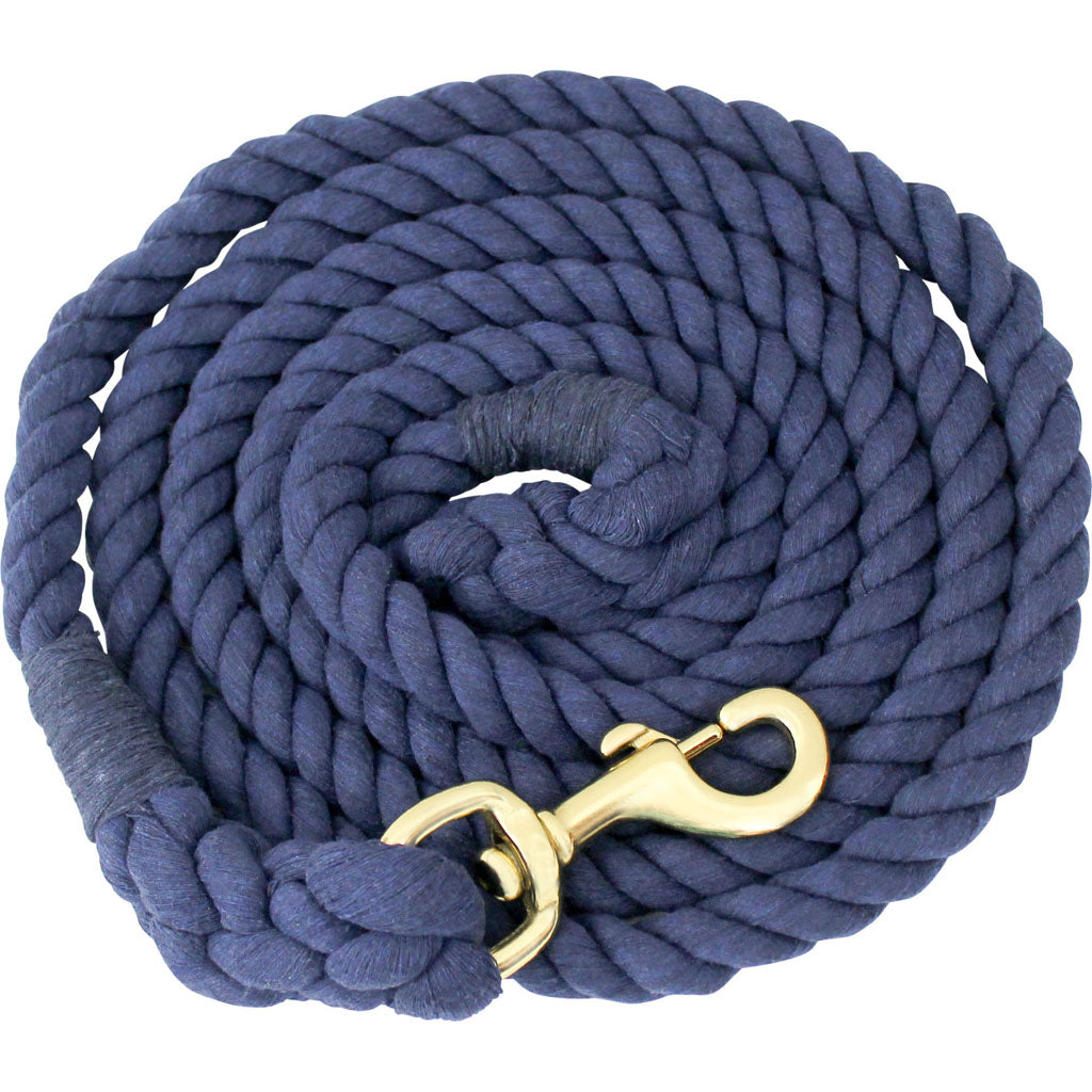 Cotton Horse Lead (NAVY, 3/4 IN X 10 FT)