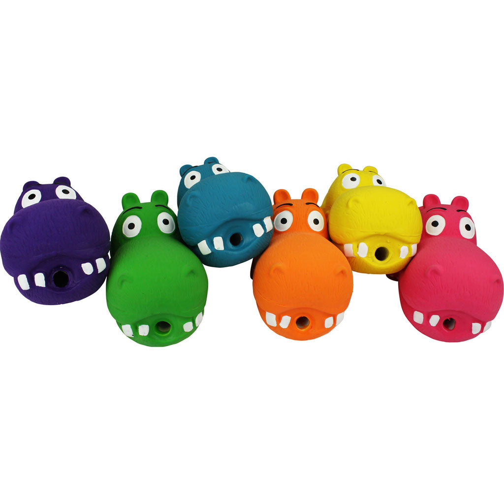 Multipet Globopotamus Latex Dog Toy (ASSORTED, 8 IN)