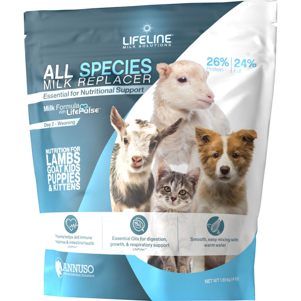 Lifeline All Species Milk Replacer 26p 24f (4 LB)