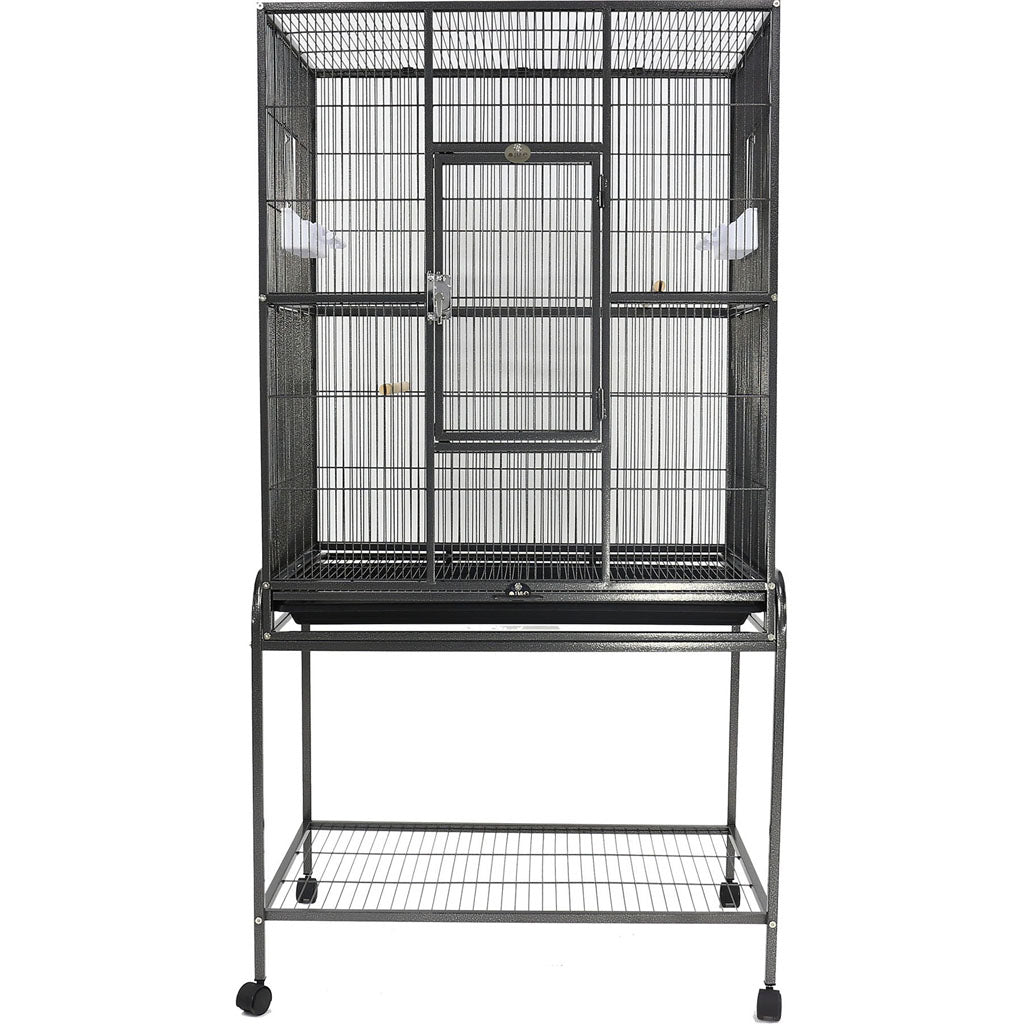 A&E Flight Bird Cage W/Stand (BLACK, 31X20 IN)