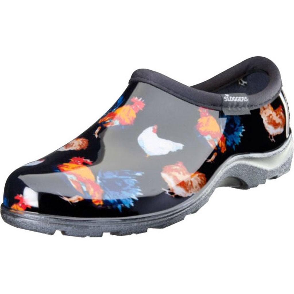 Sloggers Womens Waterproof Comfort Shoe (CHICKEN BLACK, SZ 8)