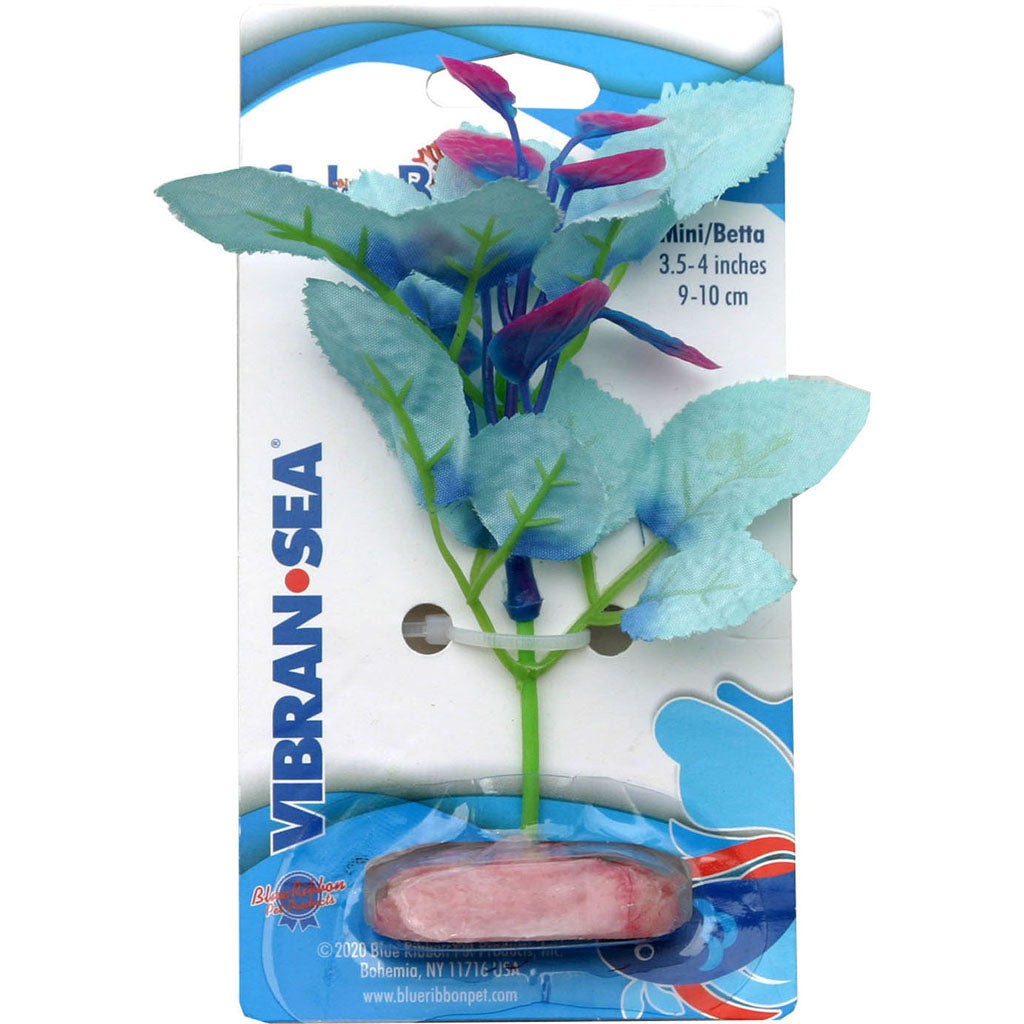 Color Burst Florals Willow Leaf Silk Style Plant (BLUE, MINI)