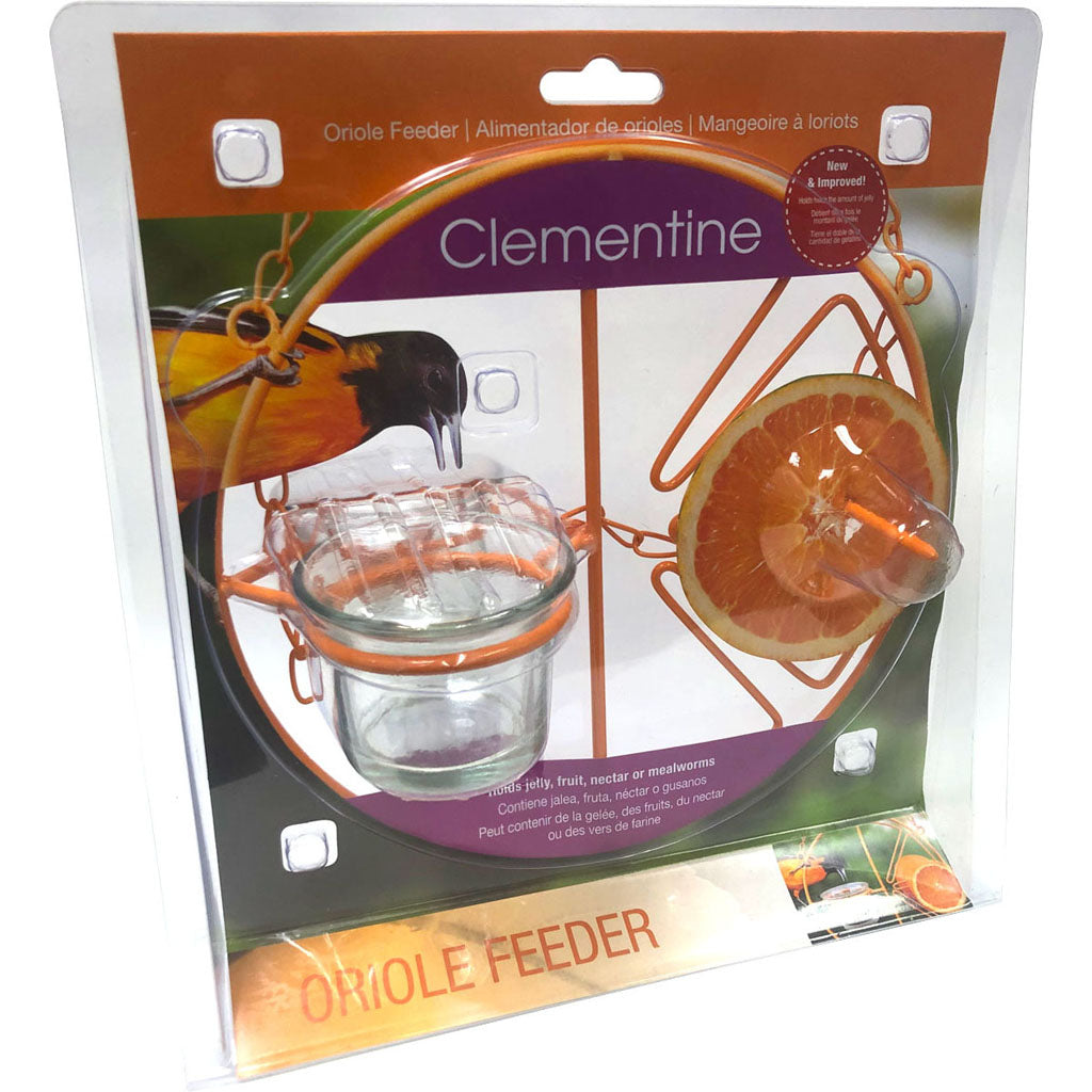Double Jar Clementine Oriole Feeder (ORANGE)
