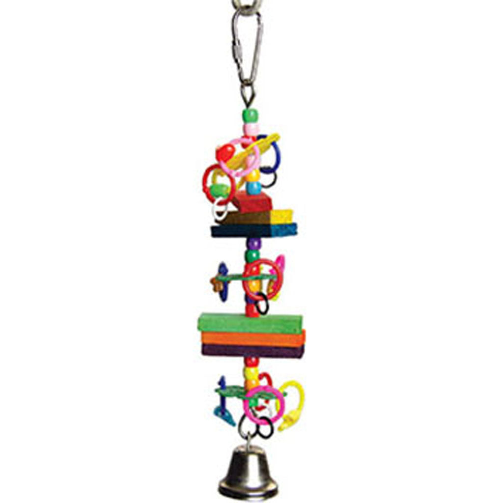 Happy Beaks Beads & Blocks Bird Toy (7X2X1.75 IN)